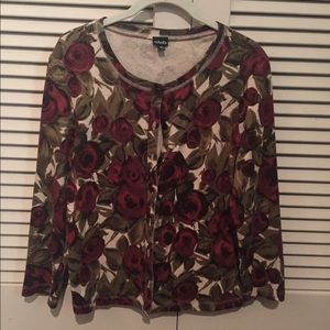 Rafaella floral cardigan